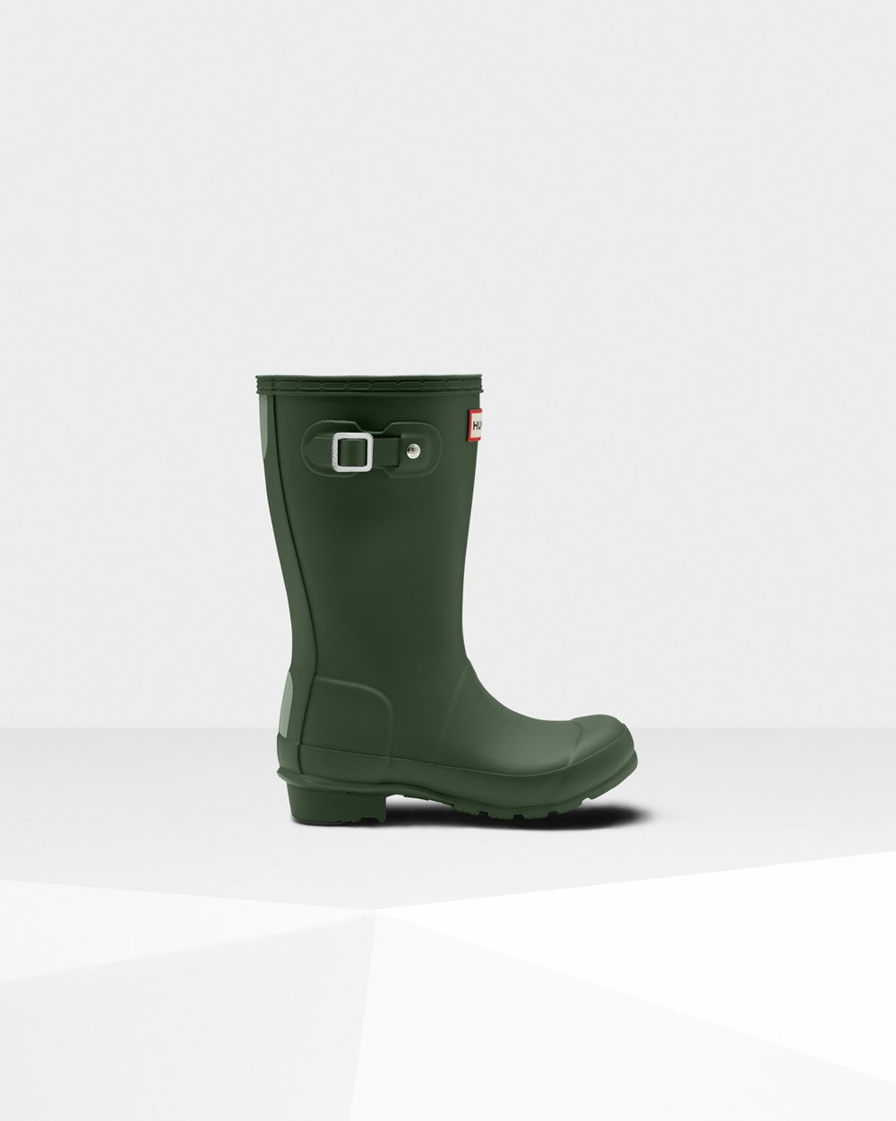 Botas De Agua Hunter Niños Verde Original Big 823765-UTC